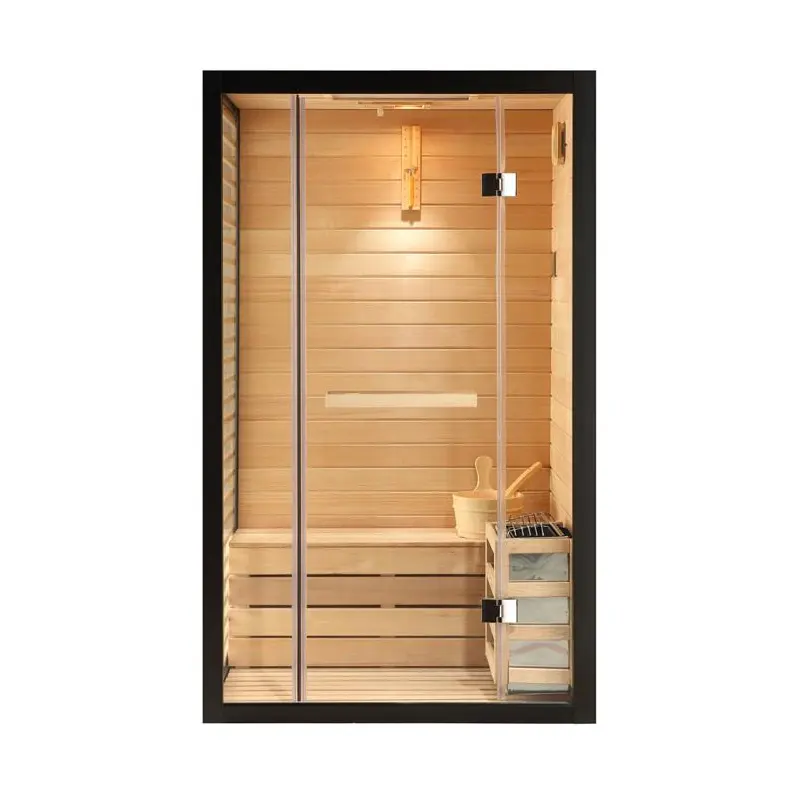 1-2 Personen Indoor Sauna raum Infrarot Massivholz Sauna raum für Zuhause