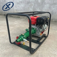 Bomba de Agua a Gasolina para Alimentación de Agua en Pueblos, 190F, 15HP, 200m de Altura, 15m³/h, Motor de Gasolina de 2 Pulgadas para Pozos de Agua Comunitarios y Riego