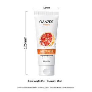 Gel Scrub Wajah Vitamin C Trade Blood Peeling Pengangkat Sel Kulit Mati Penghilang Komedo Gel Pengelupas Kulit Perawatan Kulit Korea - Product Image 5