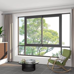 Fenêtres de bâtiment anti-choc en verre feuilleté résistant aux impacts, en alliage d'aluminium de qualité supérieure, résistantes aux ouragans - Product Image 2