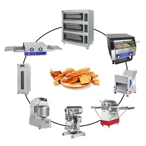 Factory Price Full Set Bread Making Machine Professional Baking Oven Bread Bakery Equipment Sales