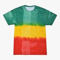 2023 été nouveau cravate teinture chemises impression 3d à manches courtes t-shirt pas cher coloré mode t-shirt personnalisé cravate teinture chemise pour unisexe