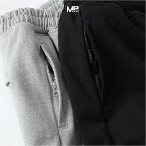 Pantalones de chándal de algodón de talla XL de alta calidad, pantalones de chándal de peso pesado con logotipo personalizado, pantalones de chándal de punto de cintura media y pierna ancha, fabricante - Product Image 4