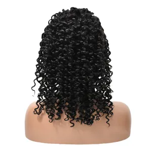 100% human hair can be bleached knots 13*4 lace frontal curly hair wig in factory vendor