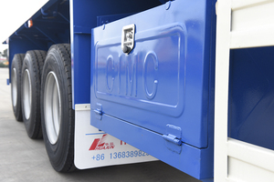 CIMC HUAJUN 3 เพลา 40ft Flatbed Container Semi trailer - Product Image 4
