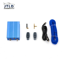 JTLD Silencieux d'échappement en acier inoxydable de 2,5 pouces avec valve, structure interne perforée, double tube avec boîtier de commande pour échappement de voiture