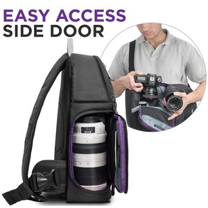 BSCI Custom Professional DSLR SLR Mirrorless Camera Sling <strong>Backpack</strong> Bag Large Capacity <strong>Photography</strong> Camera Bag <strong>Backpack</strong> - Product Image 6