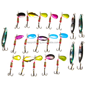 Bajo trucha salmón <span class=keywords><strong>de</strong></span> Metal duro cola <span class=keywords><strong>de</strong></span> <span class=keywords><strong>gallo</strong></span> Spinner Señuelos <span class=keywords><strong>de</strong></span> Pesca Kit - Product Image 5