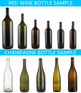 واضح زجاج زجاجة نبيذ أحمر النبيذ فارغة زجاجة مع الفلين/المسمار أعلى - Product Image 5