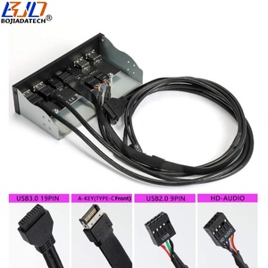 Bir 10Gbps tip-c + 2*5Gbps USB 5.25 + 2 USB PC bilgisayar + HD ses mikrofon jakı ile 3.0 "2.0 kılıf masaüstü ön Panel - Product Image 3