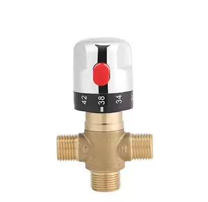 China Supplier 1/2"inch Brass Water Heater Thermostatic Mixing Valve (temperature Control Valve) 34 Thermostatic Valve For Hot
