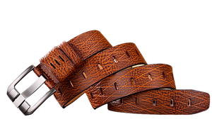 Cinturón de cuero genuino con patrón de cocodrilo Retro para <span class=keywords><strong>hombre</strong></span>, cinturón de negocios de longitud personalizada de aguja ancha, suministro directo personalizado, Stock de <span class=keywords><strong>AliExpress</strong></span> - Product Image 5