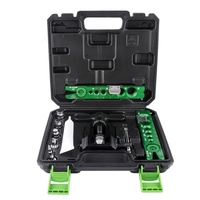 ST-275AM-L Kit de herramientas de abocardado y expansión de tubos de grado DIY, con eje excéntrico de 45 grados, placa de sujeción de aluminio forjado, métrico/imperial