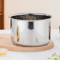 Cuve de cuiseur à riz en acier inoxydable 304 sans revêtement, écologique, sûre et durable, accessoire de remplacement pour cuisines domestiques
