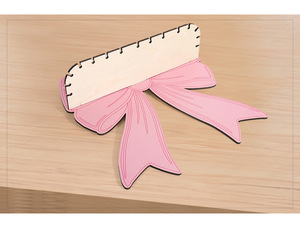Étagère murale mignonne avec nœud, support de rangement flottant en bois, décoration coquette, cadeau de rentrée scolaire pour dortoir et chambre de jeunes filles - Product Image 2