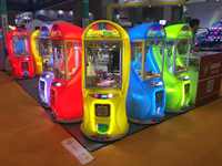Machine de jeu d'arcade à grue miniature ACS Super Box2 en plastique, à monnayeur, avec support en anglais