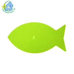 Alfombras de piso verde gatos Animal forma lavable de interior/<span class=keywords><strong>al</strong></span> aire libre bajo perfil Felpudo de raspador felpudo - Product Image 2