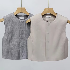 Chaleco de Moda Casual para Mujer, Diseño de Lujo Ligero, Novedad de Primavera, Venta al por Mayor, OEM/ODM, Chaleco que Realza el Estilo - Product Image 1