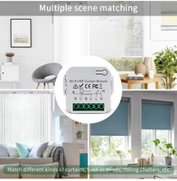 Mini Módulo de interruptor de cortina inteligente WiFi RF433 Tuya Smart Life para persiana enrollable eléctrica Motor de persiana funciona con Alexa Google Home
