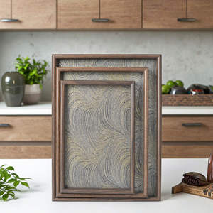 Meilleures nouveautés : Plateaux en bois, vaisselle artisanale indienne, plats à collation, assiettes en bois d'Inde pour la décoration - Product Image 5