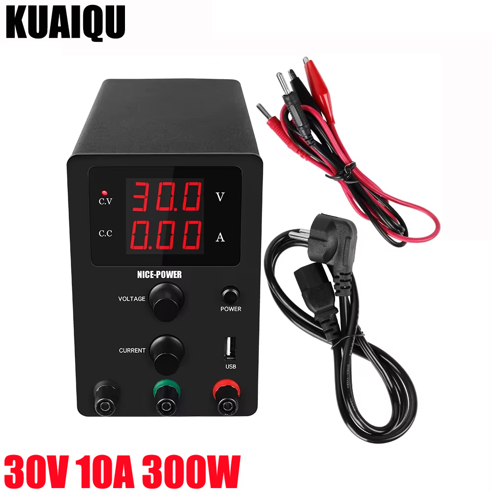 KUAIQU R-SPS3010 30V 10A USB Interface Lab DC Power Supply