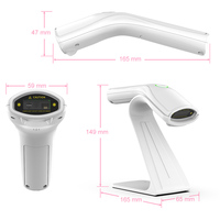 Xincode 1D 2D Escáner de código de barras con cable Inventario Lector de códigos de barras USB de mano Detección automática y manos libres para supermercado