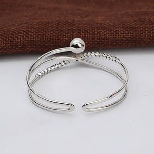 Brazalete de Plata S925 para Mujer, con Perlas de 9-11 mm, Diseño Elegante, Pieza Sólida para Joyería DIY, Bandeja de Accesorios, Brazaletes y Pulseras de Cristal Semi Precioso - Product Image 3
