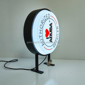 Boîte à lumière LED extérieure à énergie <span class=keywords><strong>solaire</strong></span> 3D Rectangle Acrylique <span class=keywords><strong>Panneau</strong></span> rotatif décoratif Cadre en aluminium <span class=keywords><strong>Panneau</strong></span> tourné - Product Image 1