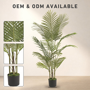 JWS4272 Palmera Artificial Verde, Palmera Areca Artificial Decorativa para Interiores, Planta Artificial para Sala de Estar, Hotel, Oficina, Decoración - Product Image 3