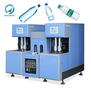 Machine de soufflage de bouteilles en plastique semi-automatique OCEAN à 2 cavités, machine de moulage par soufflage de bouteilles en PET, prix - Product Image 1