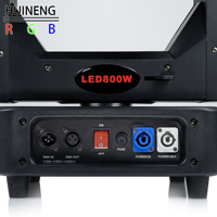 Équipement d'éclairage de scène professionnel, projecteur LED 800W haute puissance 3-en-1 Beam CMY+CTO à tête mobile pour mariages et clubs