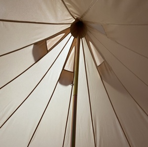 Nouvelle tente cloche en toile Oxford pour glamping 2024, <span class=keywords><strong>Sibley</strong></span> 4m/5m/6m/7m, tente cloche en toile Oxford pour le camping en plein air, fabrication - Product Image 3