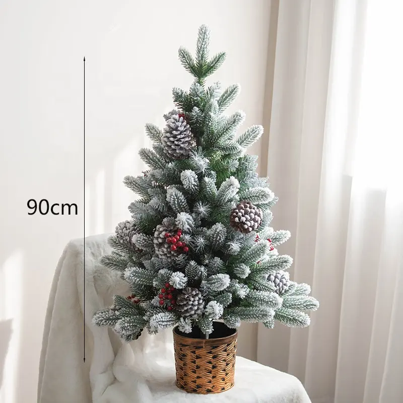 장식 60cm 크리스마스 트리 소나무 인공 크리스마스 트리 장식품 테이블