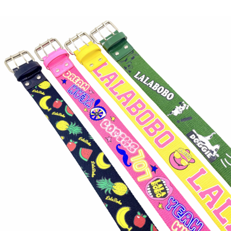 Лидер продаж, детский ремень с роликовой пряжкой карамельных цветов, регулируемый ремень с пряжкой, детский брезентовый ремень