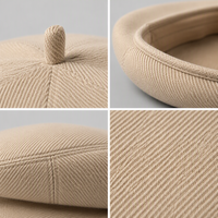 Nouvelle Arrivée 2026 – Béret en Laine Hiver Style Britannique Tendance, Chapeau de Peintre Vintage Polyvalent Amincissant le Visage pour Femmes et Hommes