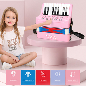 Accordéon miniature pour enfants à 7 et 17 touches, en ABS, instrument de musique éducatif portable pour enfants, vente en gros - Product Image 5