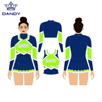 Uniforme de pom-pom girl avec logo en spandex au design unique de haute qualité