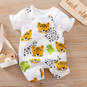 Traje de bebé al por mayor para recién nacido, ropa casual de verano de manga corta para el hogar - Product Image 3