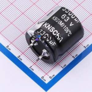 ตัวเก็บประจุแบบอิเล็กโทรไลต์อะลูมิเนียมแบบ Snap-in รุ่น LSG063M338R253S1AA ชนิด Through hole (THT) ขนาด D25xL25 มม. 3300uF 20% 63V - Product Image 1