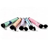 Tubes en plastique opaque pour cigares 98mm 116mm 120mm, étiquette personnalisée, emballage en tube plastique à ouverture facile résistant aux enfants