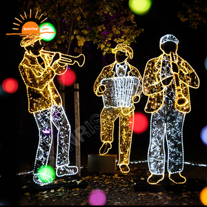 IP65 Navidad canción y baile Club decoración Navidad grande LED orquesta cantante motivo parque temático espectáculo <span class=keywords><strong>de</strong></span> luces fiesta evento ornamento - Product Image 1