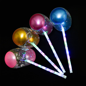Marteau gonflable lumineux transparent en PVC, jouet anti-stress pour enfants, idéal pour les marchés nocturnes - Product Image 2