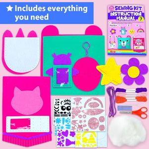 Customizable DIY Handmade <strong>Felt</strong> Tote Bag <strong>Kit</strong> My First Sewing Craft Set for Kids Gift for Craft Lovers Daily Carry - Product Image 5