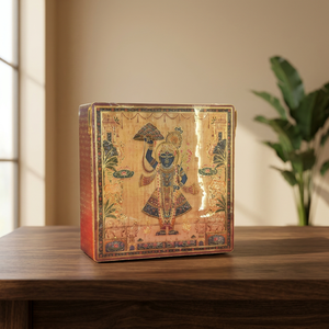 A-1 Crystal Resin Series Wooden <b>Box</b> 15x15.5 Inch Handmade Folk Art Painted Multifunction Polished Rectangle Tabletop Display 3 - Product Image 4