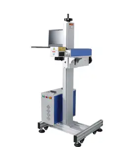 비행 레이저 표하기 기계 20w 30w 50w 섬유 이산화탄소 UV 온라인 고속 비행 레이저 조각 인쇄기