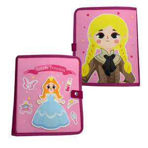 <span class=keywords><strong>Livre</strong></span> d'activités en feutre pour petites princesses, <span class=keywords><strong>livre</strong></span> silencieux pour filles et tout-petits, planche d'activités éducatives précoces, jouets Montessori - Product Image 1