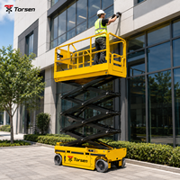 Piattaforma a forbice elettrica semovente Torsen OEM ODM 6-16m 230-450kg per distributori di attrezzature