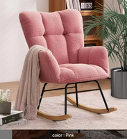 Fauteuil en velours moderne nordique avec housse amovible, base confortable, pieds en acier inoxydable, style panneau de bois, pour salon de détente