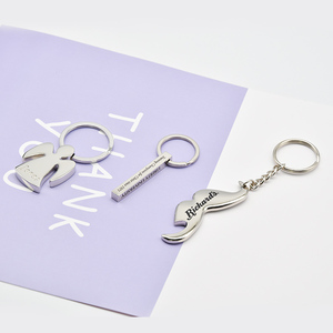 Tùy Chỉnh Giá Rẻ Kim Loại Thiên Thần Râu Hình Khuyến Mãi Keychain Keyring - Product Image 2