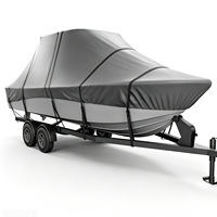 Housse de bateau étanche remorquable à coque en V en tissu Oxford 1200D, protection solaire, équipement marin pour divers bateaux